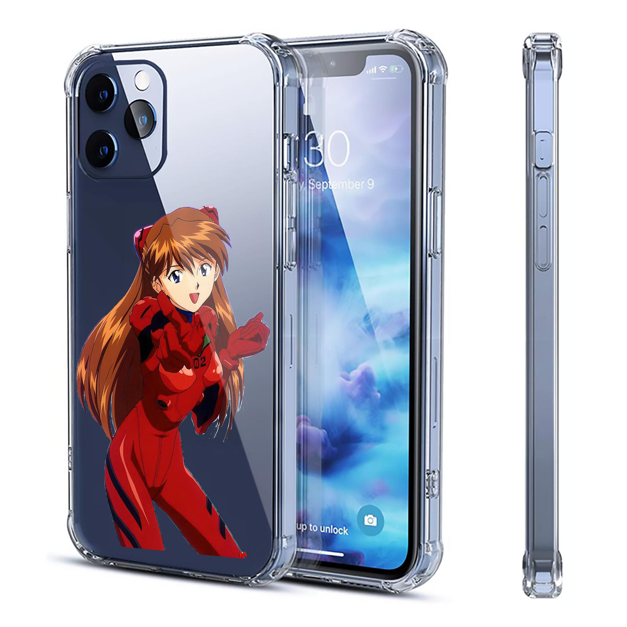 （画像用） EVA 新世紀エヴァンゲリオン 【iPhone 12シリーズ対応】透明スマホケース（クリアソフトケース）